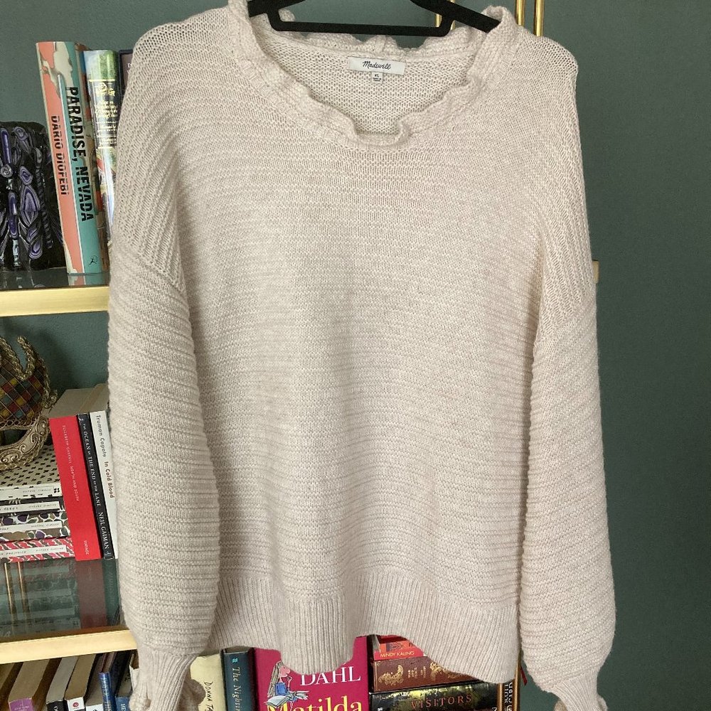 Madewell Ruffled Knit Sweater